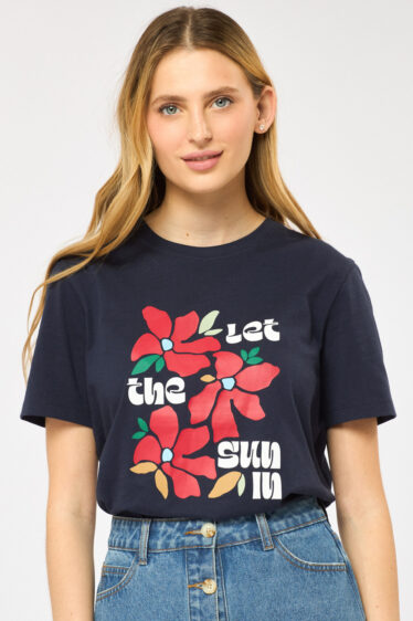 טי שירט Let the sun in - כחול