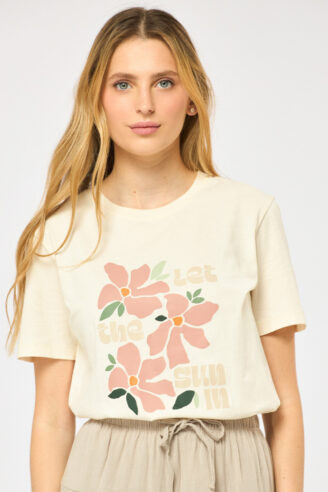 טי שירט Let the sun in - אבן