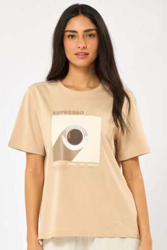 טי שירט אספרסו - בז'