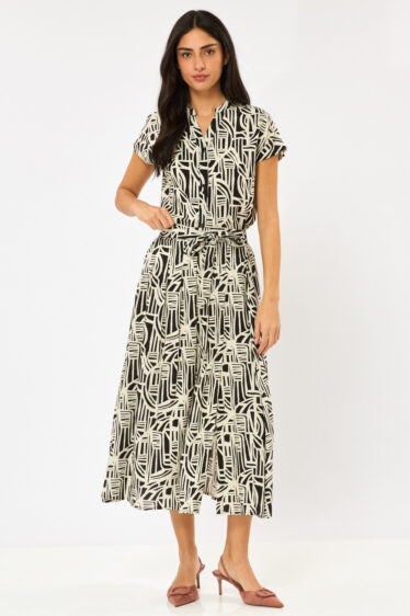 חצאית מודפסת דמוי מעטפה