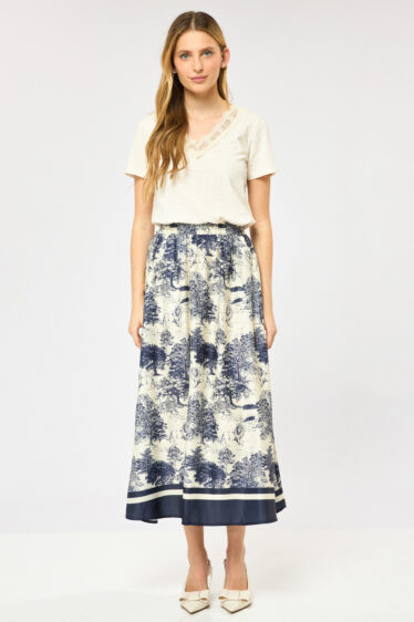 חצאית הדפס ספארי