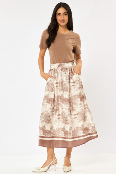 חצאית הדפס ספארי