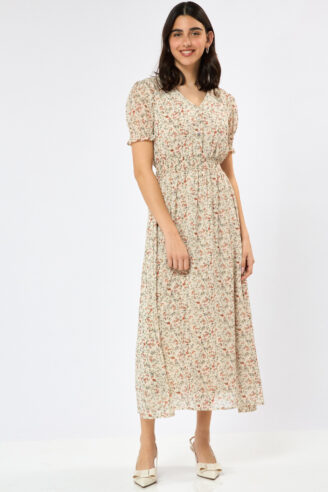 שמלת שיפון דפוס פייזלי