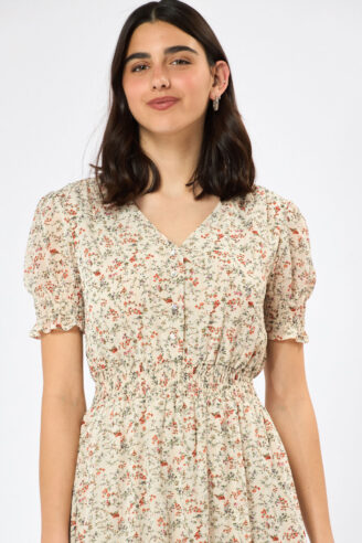 שמלת שיפון דפוס פייזלי