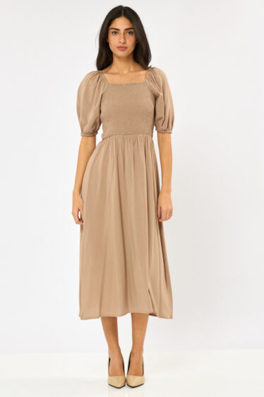 שמלה כפרית - חום