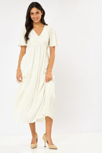 שמלת קומות לבנה