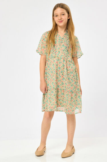 שמלת ילדות שיפון מודפסת