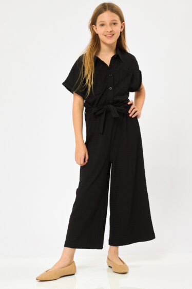 אוברול ילדות שחור