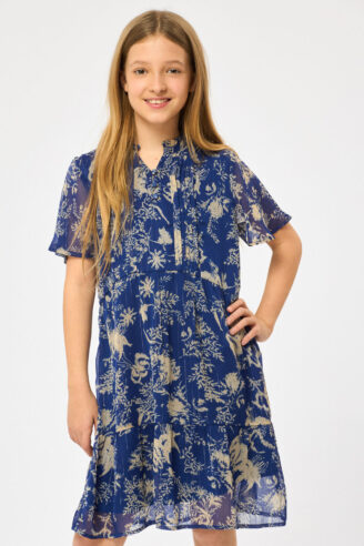 שמלת שיפון מודפסת