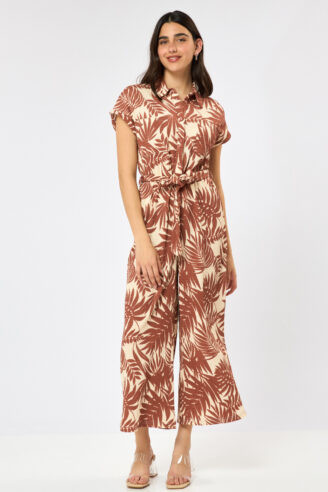 אוברול סריג מודפס