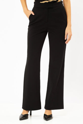מכנס ארוך בגזרה קלאסית - שחור