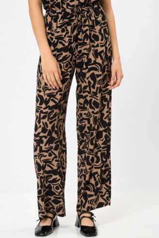 מכנס רחב בהדפס מופשט