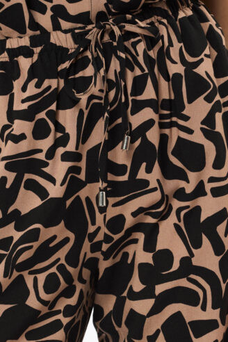 מכנס רחב בהדפס מופשט