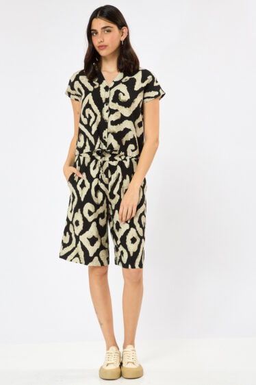 ברמודה מודפסת עם קשירה