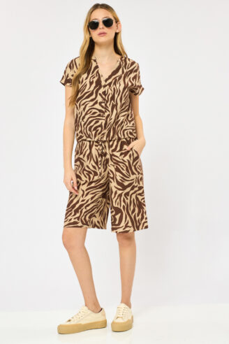 ברמודה מודפסת עם קשירה