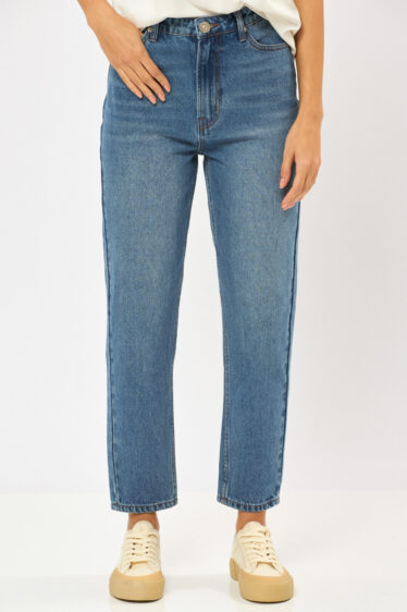 מכנס ג'ינס גזרת MOM