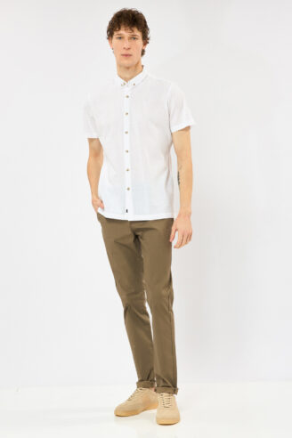 מכנסי צ'ינו מעוצב מבד מודפס