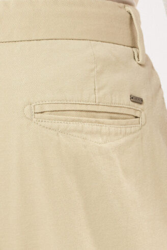 מכנסיים אלגנטיים twill super stretch - בז'