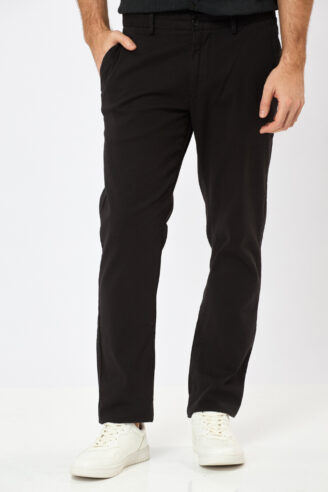 מכנסיים אלגנטיים twill super stretch - שחור מכנסיים אלגנטיים twill super stretch - שחור