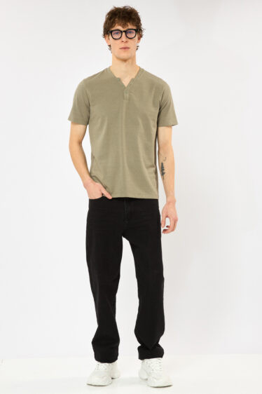 ג'ינס  רחב גזרה חדשה - שחור